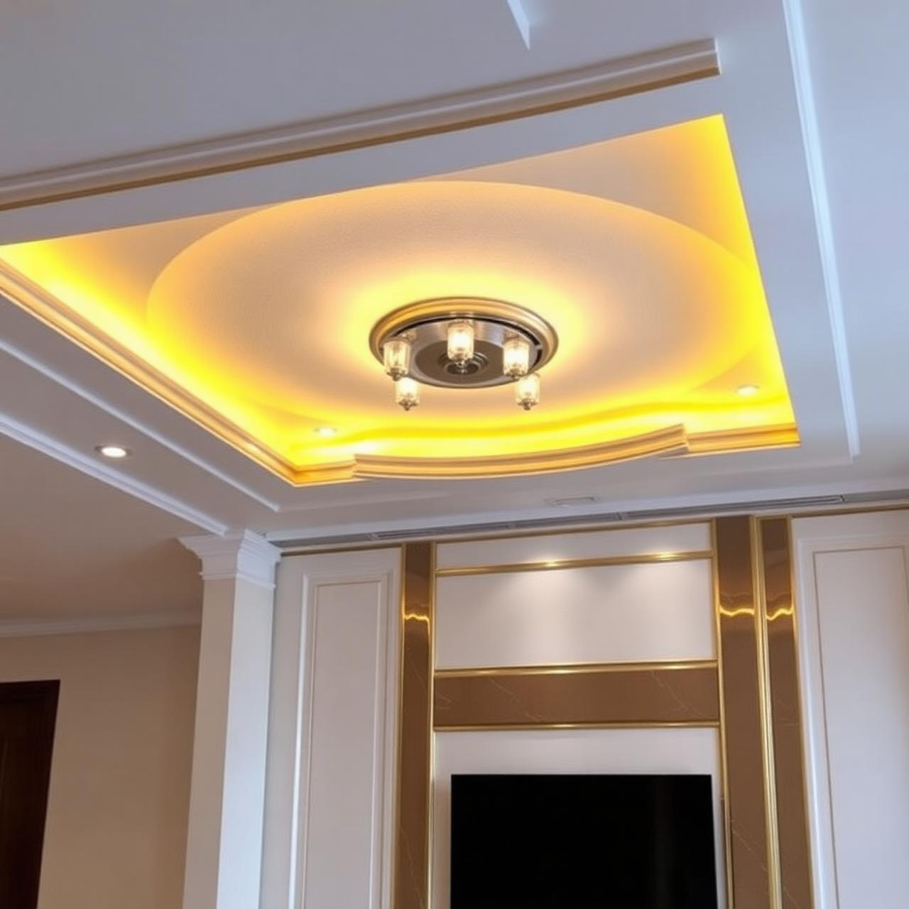 Cove-Lit Statement Ceiling